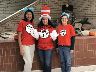 EV Admin. Team on Book Character Day